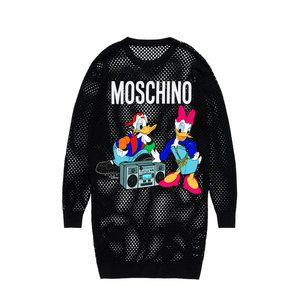 H&M x Moschino Mesh-knit Merino Wool Dress XS